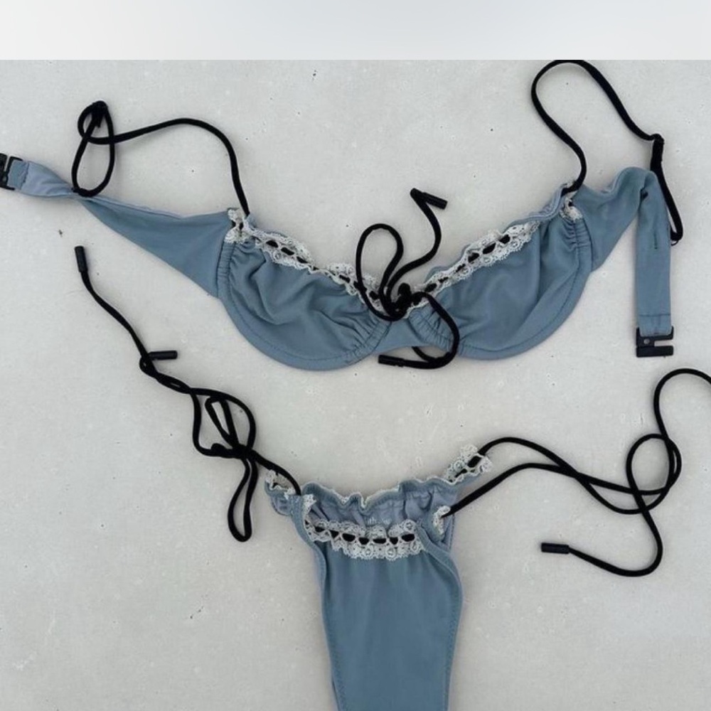 With Jean bikini set